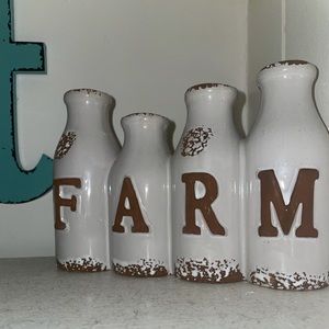 Farmhouse milk jugs